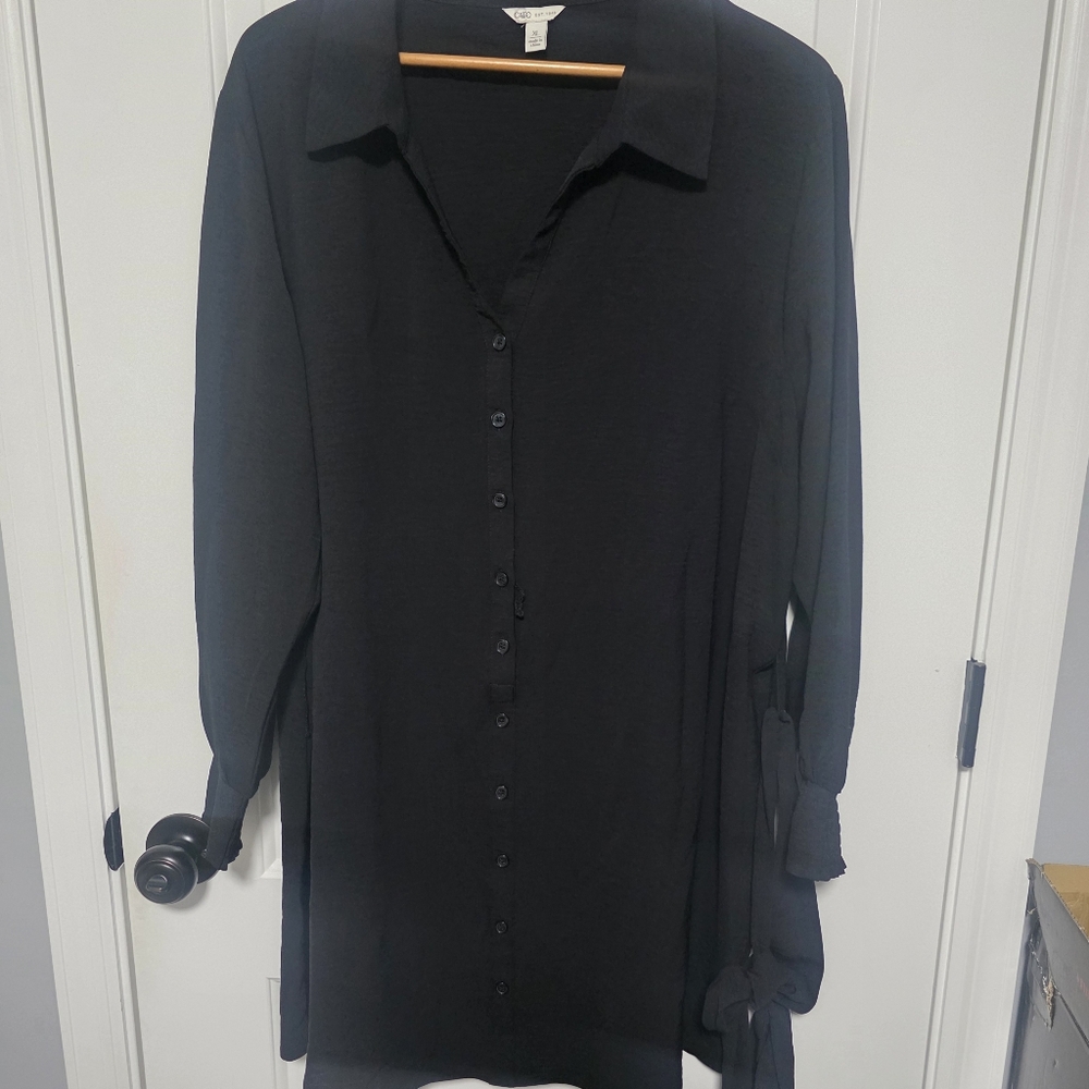 Cato Long Sleeve Black Dress XL